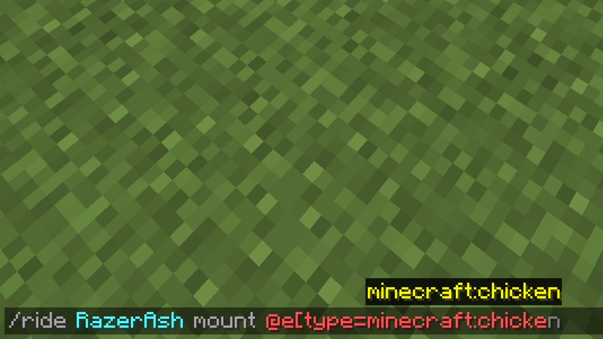 With this command, players can ride any mob and make other mobs ride each other (Image via Mojang)